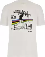 Santini Casual T-Shirt Unisex Wit Multikleur - Cyclo-Cross T-Shirt - Uci Official - 2XL