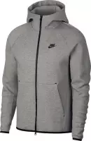 Nike Nsw Tech Fleece Hoodie Fz Vest Heren - Dk Grey Heather/Black/(Black) - Maat XL