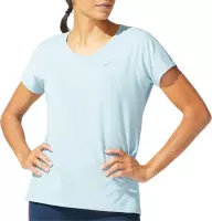 Asics V-Neck SS Top Hardloopshirt Women Smoke Blue - M