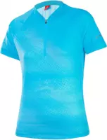 Löffler Fietsshirt Grunge Dames Polyester/elastaan Blauw Maat 50