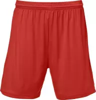 Masita | Sportbroek Heren & Dames - Short Bogota - Sportbroek met binnenbroek - Voetbalbroek 100% polyester Duurzaam - Vochtregulerend - RED - 152