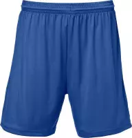 Masita | Sportbroek Heren & Dames - Short Bogota - Sportbroek met binnenbroek - Voetbalbroek 100% polyester Duurzaam - Vochtregulerend - ROYAL BLUE - XXL