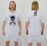 Bones Sportswear Cotton Unisex T-shirt White maat XL