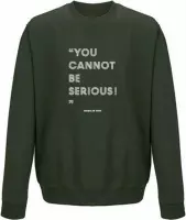 Groene dames tennis sweater - You cannot be serious!
