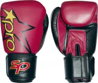 Bokshandschoen Starpro pro sparring glove | rood-zwart - Product Kleur: donkerrood / zwart / Product Maat: 10OZ