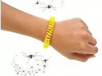 muggen armband geel