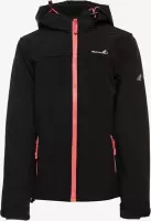 Mountain Peak kinder outdoor softshell jas - Zwart - Maat 116 - Winddicht - Ademend materiaal