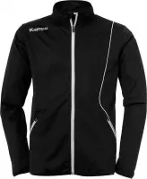 Kempa Curve Classic  Trainingsjas - Maat 128  - Unisex - zwart/wit