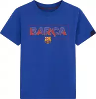 FC Barcelona T-shirt Barça - KIDS - 8 jaar (128) - blauw - officieel FC Barcelona product - 100% katoen