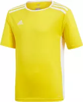 adidas Entrada 18  Sportshirt - Maat 152  - Unisex - geel,wit