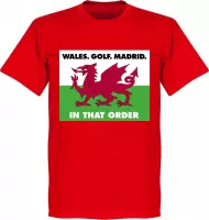 Wales, Golf, Madrid. In That Order T-Shirt - Kinderen - 104