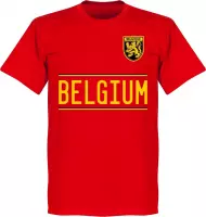 België Team T-Shirt 2020-2021 - Rood - 3XL