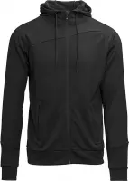 Masita | Forza Trainingsjack Capuchon Dames Heren Ademend Vochtregulerend Sweatvest - BLACK - M