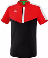 Erima Sportshirt - Maat 128  - Unisex - rood/zwart/wit