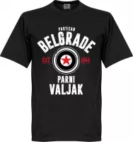Partizan Belgrado Established T-Shirt - Zwart - XXL