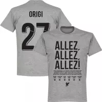 Liverpool Allez Allez Allez Origi 27 T-Shirt - Grijs - L