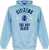 Manchester City Established Hooded Sweater - Wit - L