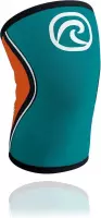 Rehband RX Kniebrace - 5 mm - Turquoise/Oranje - L