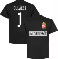 Hongarije Gulácsi 1 Team T-Shirt - Zwart - XXL