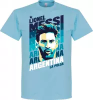 Messi Argentinië Portrait T-Shirt - XL
