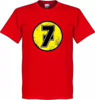 Barry Sheene No7 T-Shirt - Rood - S