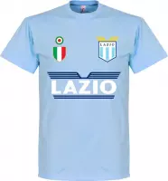 Lazio Roma Team T-Shirt - Licht Blauw - XL