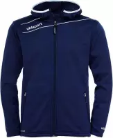 Uhlsport Stream 3.0 Hooded Jacket Marine-Wit Maat XL