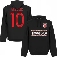 Kroatië Modric 10 Team Hooded Sweater - Zwart - Kinderen - 140