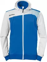 Kempa Emotion Hood Jacket Azuur Blauw-Wit Maat XL