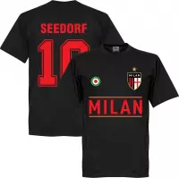AC Milan Seedorf 10 Team T-Shirt - Zwart - M