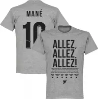 Liverpool Allez Allez Allez Mane 10 T-Shirt - Grijs - 3XL