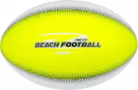 Avento Strand Rugbyball - Soft Touch - Touchdown - Fluorgeel/Wit/Grijs