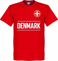 Denemarken Team T-Shirt - Rood - XXL