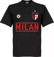 AC Milan Team T-Shirt - Zwart - XXXXL