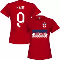 Engeland Kane 9 Dames Team T-Shirt - Rood - XXL