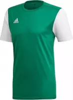 adidas Estro 19 Sportshirt - Maat 128  - Jongens - groen/wit