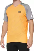 100% MTB Fietsshirt Celium - OranjeGrijs - XL