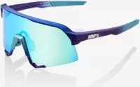 100% S3 Matte Metallic Into the Fade/ Blue Topaz Multilayer Mirror Lens + Clear Lens - 61034-390-69