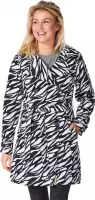 Brascha trench coat zebra black/white-L