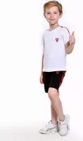 Sportkleding Set / Gympak - T-Shirt en Korte Broek - 146/152 - Jongens Wit