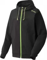 Yonex 51014 full zip hoodie - zwart / groen - maat XXL