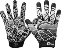 Cutters - Rugby - Handschoenen - NFL - American Football - S150 - Zwart - X-Large