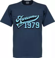 Awesome Since 1979 T-Shirt - Blauw - M