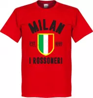 AC Milan Established T-Shirt - Rood  - XL