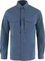 Fjallraven Abisko Trekking Shirt - Blouse - Heren - Blauw - Maat XL