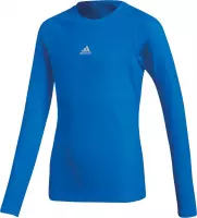 Adidas Alphaskin Shirt Lange Mouw Kinderen - Royal | Maat: 152