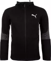 Puma Evostripe Hooded Sportvest - Maat S  - Mannen - zwart - grijs