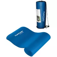 Tunturi NBR - Fitnessmat - Oefenmat met Draagtas - 180 cm x 60 cm x 1,5 cm - Blauw