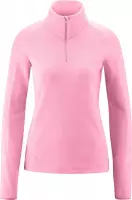 Maier Sports Grote Maten Rose Goldie dames ski pulli met rits pink