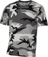 MFH US T-shirt "Streetstyle" - Outdoorshirt - Urban camouflage - 145 g/m² - MAAT L